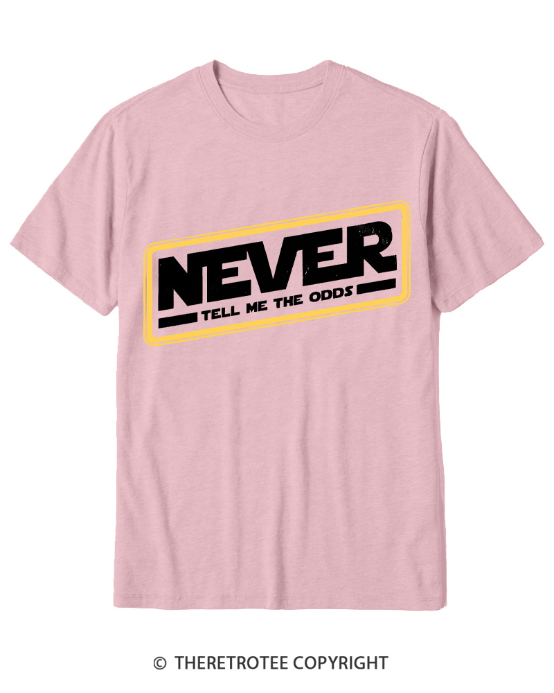 TheRetroTee Never Tell Me The Odds 1980s Cotton T-Shirt