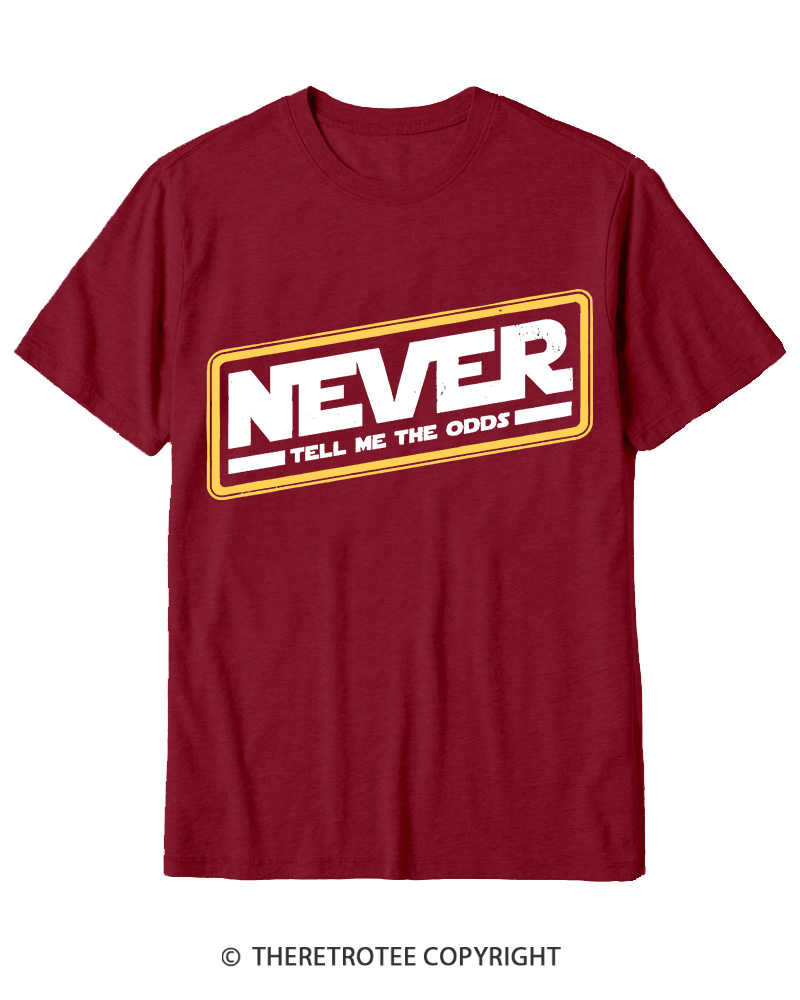 TheRetroTee Never Tell Me The Odds 1980s Cotton T-Shirt
