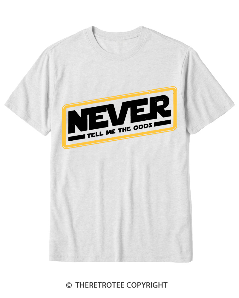 TheRetroTee Never Tell Me The Odds 1980s Cotton T-Shirt