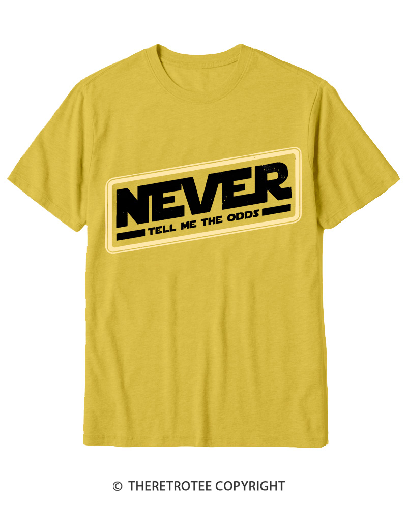 TheRetroTee Never Tell Me The Odds 1980s Cotton T-Shirt