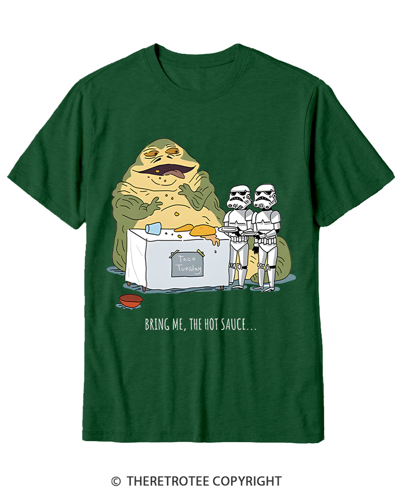 TheRetroTee Hot Sauce 1980s Cotton T-Shirt
