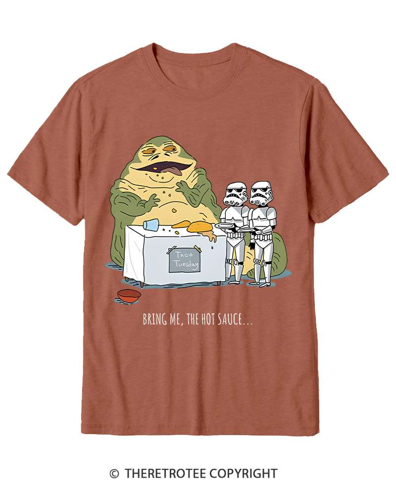 TheRetroTee Hot Sauce 1980s Cotton T-Shirt