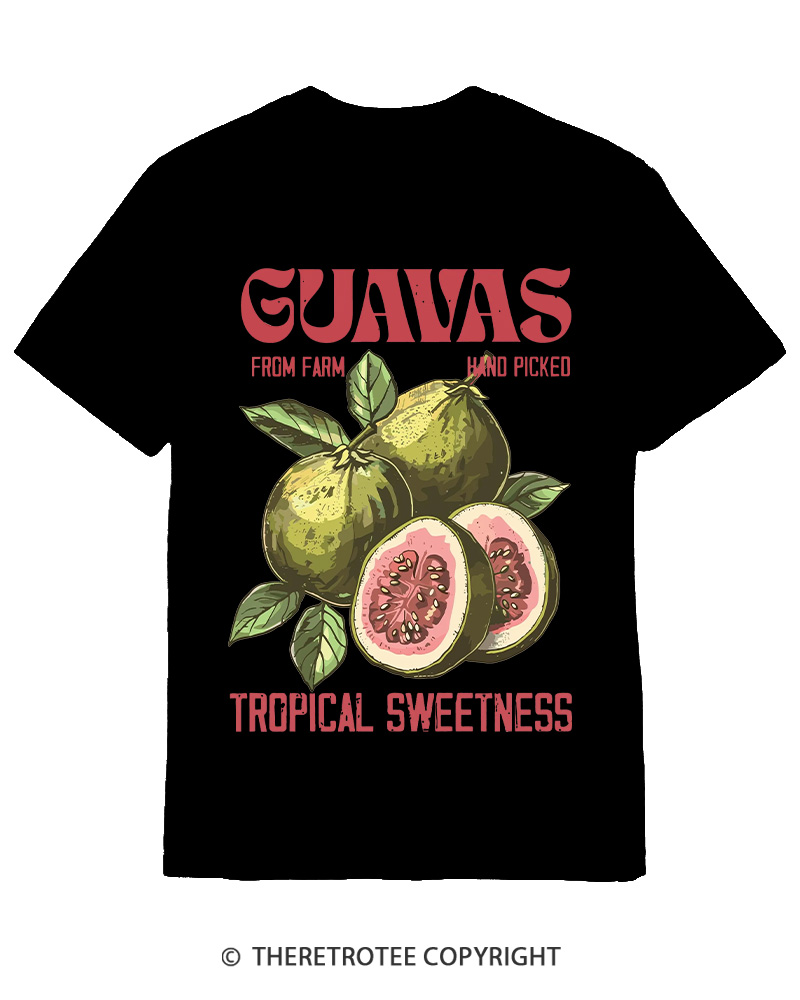 TheRetroTee Exotic Fruit Lover 1960s Cotton T-Shirt