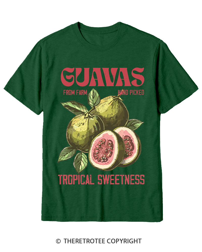 TheRetroTee Exotic Fruit Lover 1960s Cotton T-Shirt