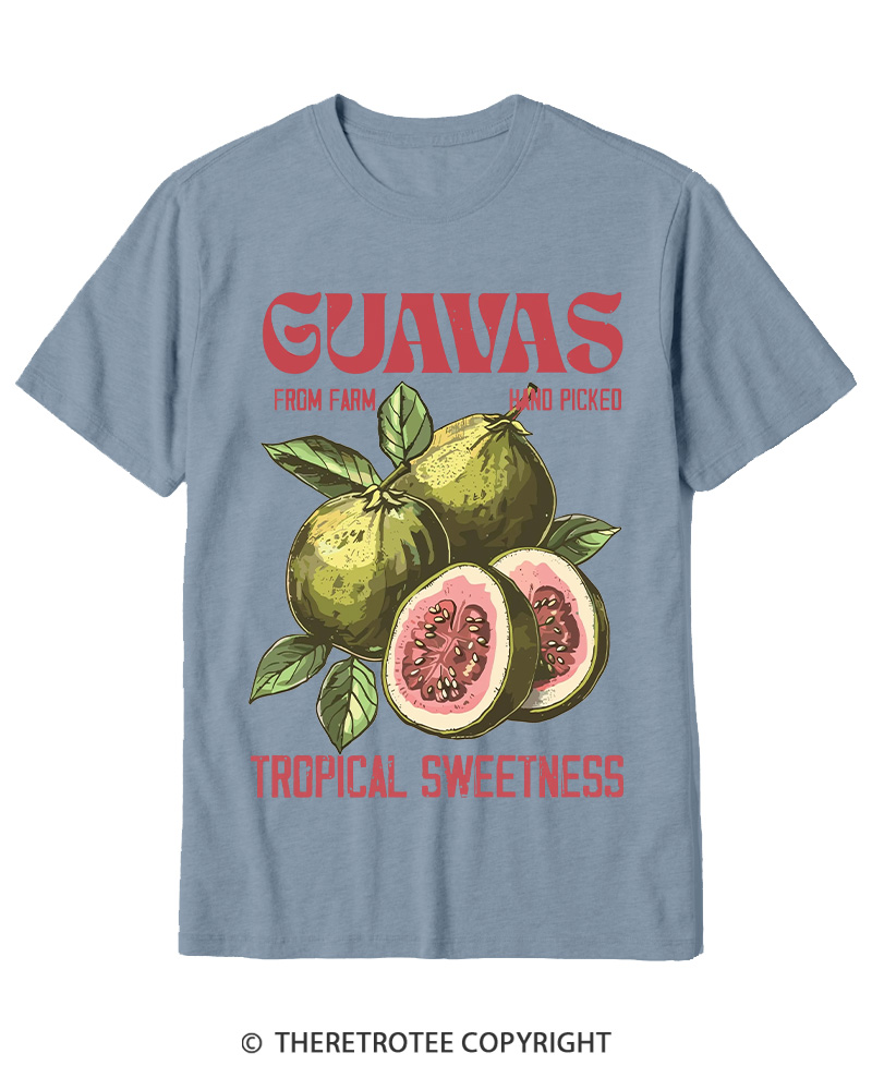 TheRetroTee Exotic Fruit Lover 1960s Cotton T-Shirt