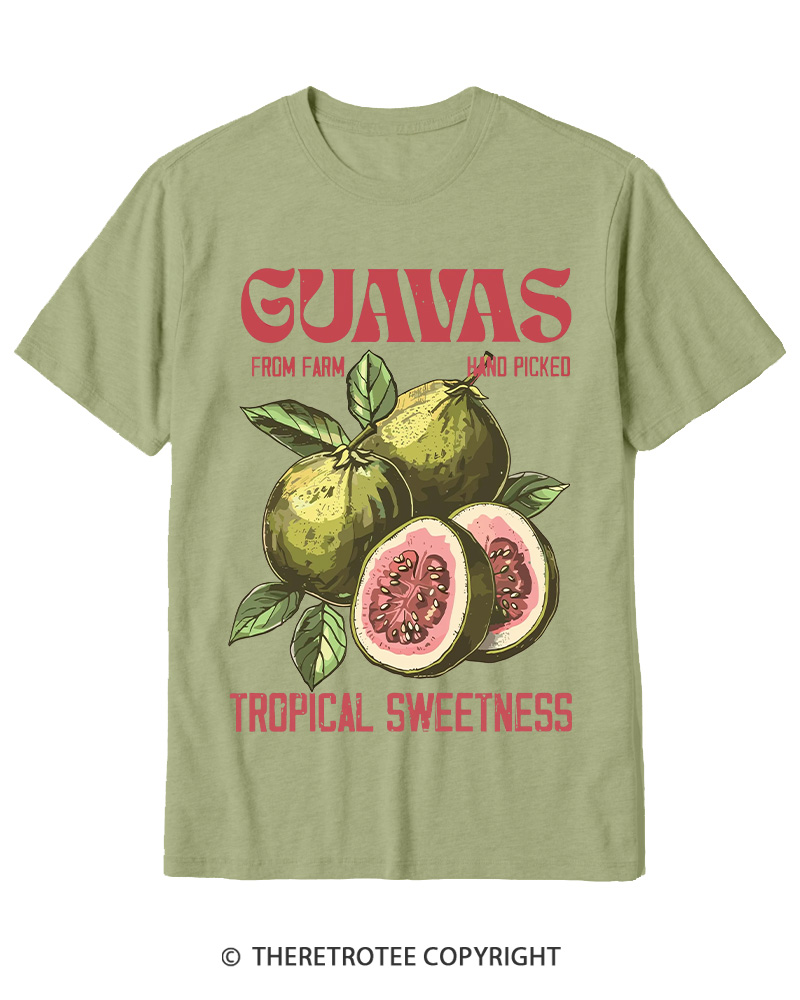 TheRetroTee Exotic Fruit Lover 1960s Cotton T-Shirt