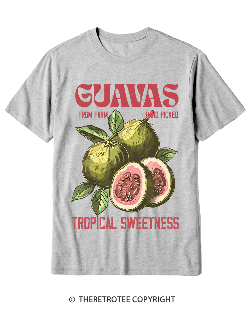 TheRetroTee Exotic Fruit Lover 1960s Cotton T-Shirt