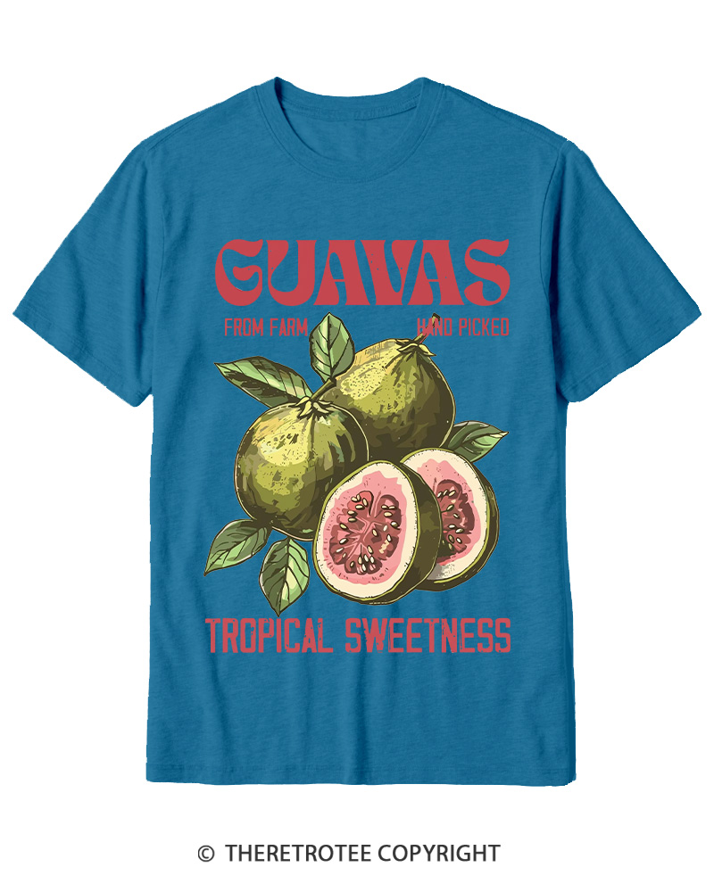 TheRetroTee Exotic Fruit Lover 1960s Cotton T-Shirt