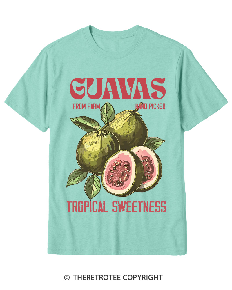 TheRetroTee Exotic Fruit Lover 1960s Cotton T-Shirt