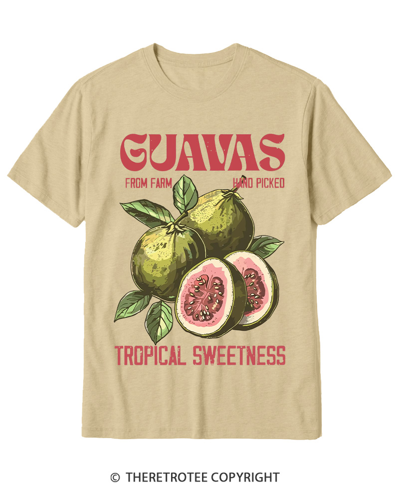 TheRetroTee Exotic Fruit Lover 1960s Cotton T-Shirt