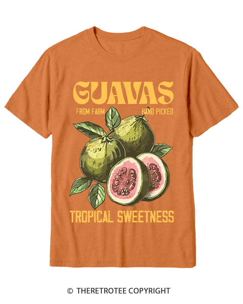 TheRetroTee Exotic Fruit Lover 1960s Cotton T-Shirt