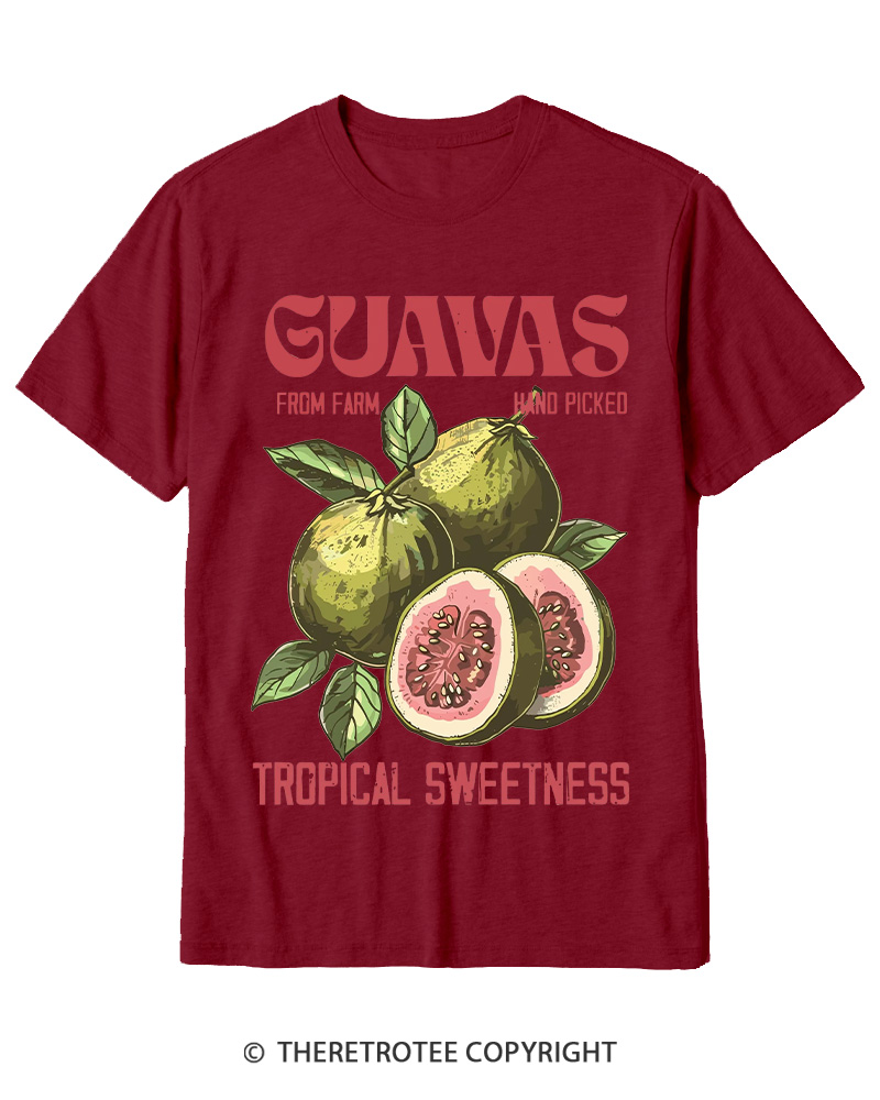 TheRetroTee Exotic Fruit Lover 1960s Cotton T-Shirt