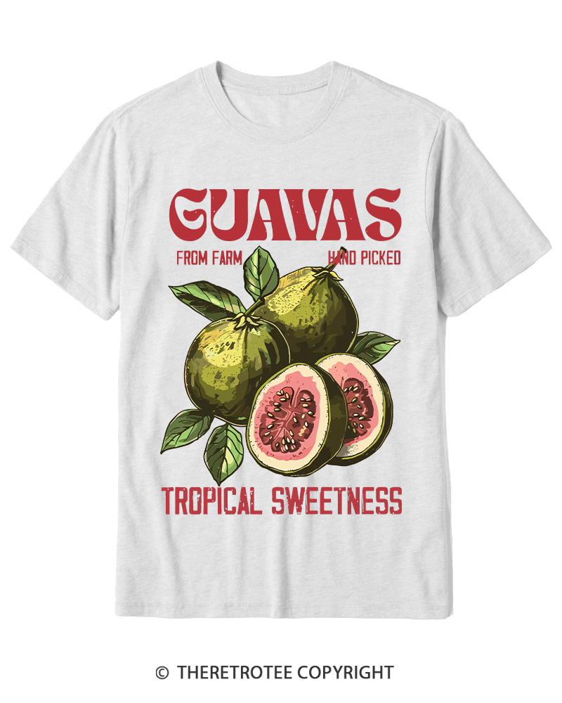 TheRetroTee Exotic Fruit Lover 1960s Cotton T-Shirt