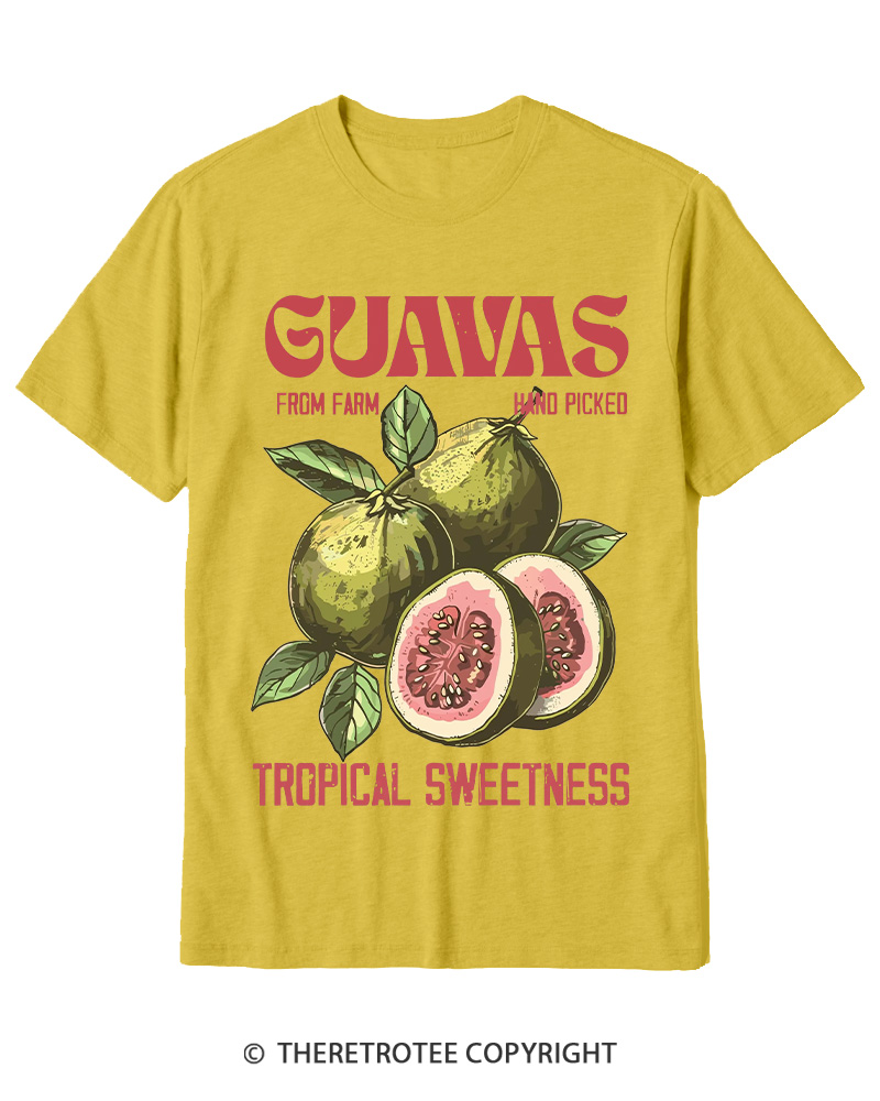 TheRetroTee Exotic Fruit Lover 1960s Cotton T-Shirt