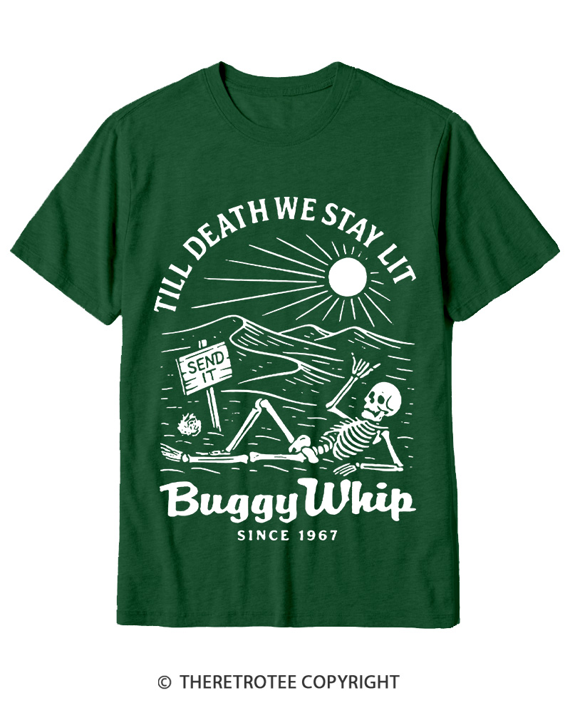 TheRetroTee 1960s Till Death We Stay Lit Cotton T-Shirt