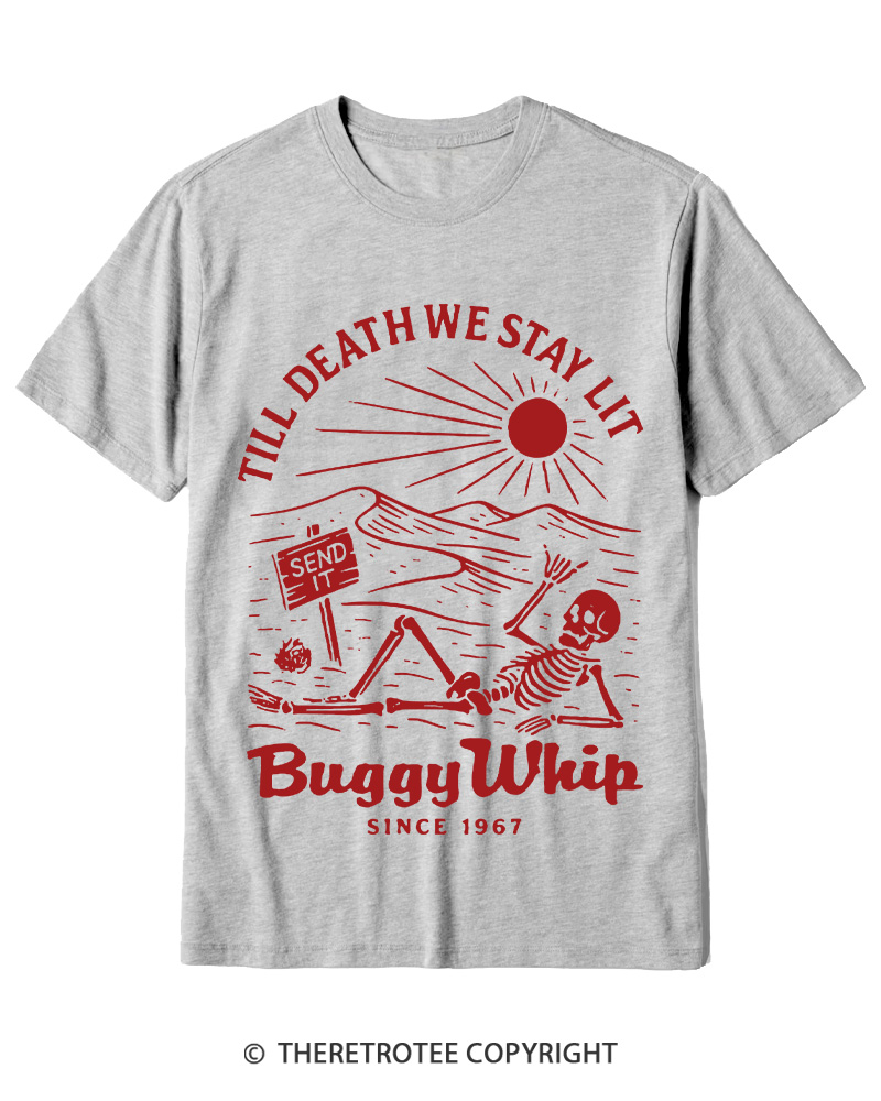 TheRetroTee 1960s Till Death We Stay Lit Cotton T-Shirt