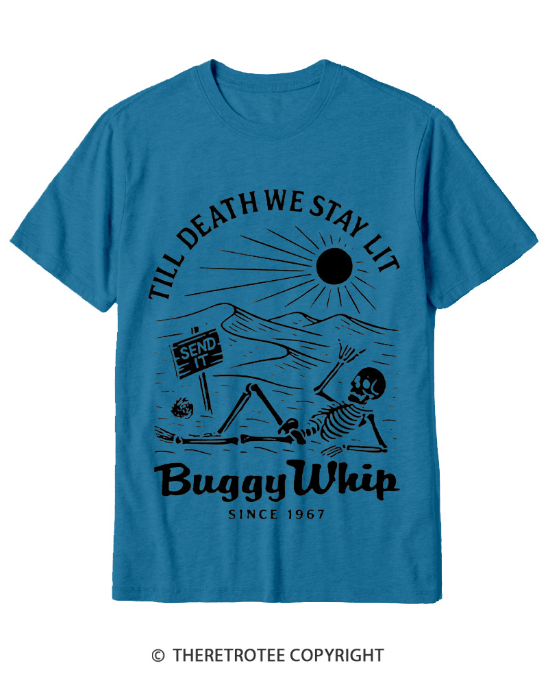 TheRetroTee 1960s Till Death We Stay Lit Cotton T-Shirt