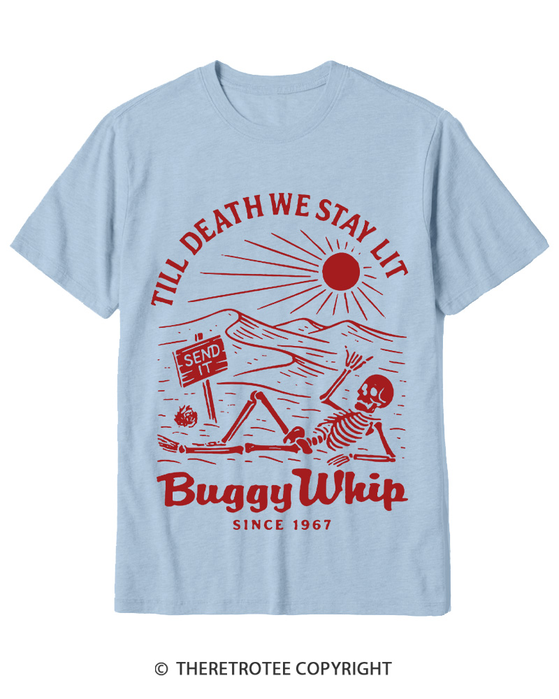 TheRetroTee 1960s Till Death We Stay Lit Cotton T-Shirt