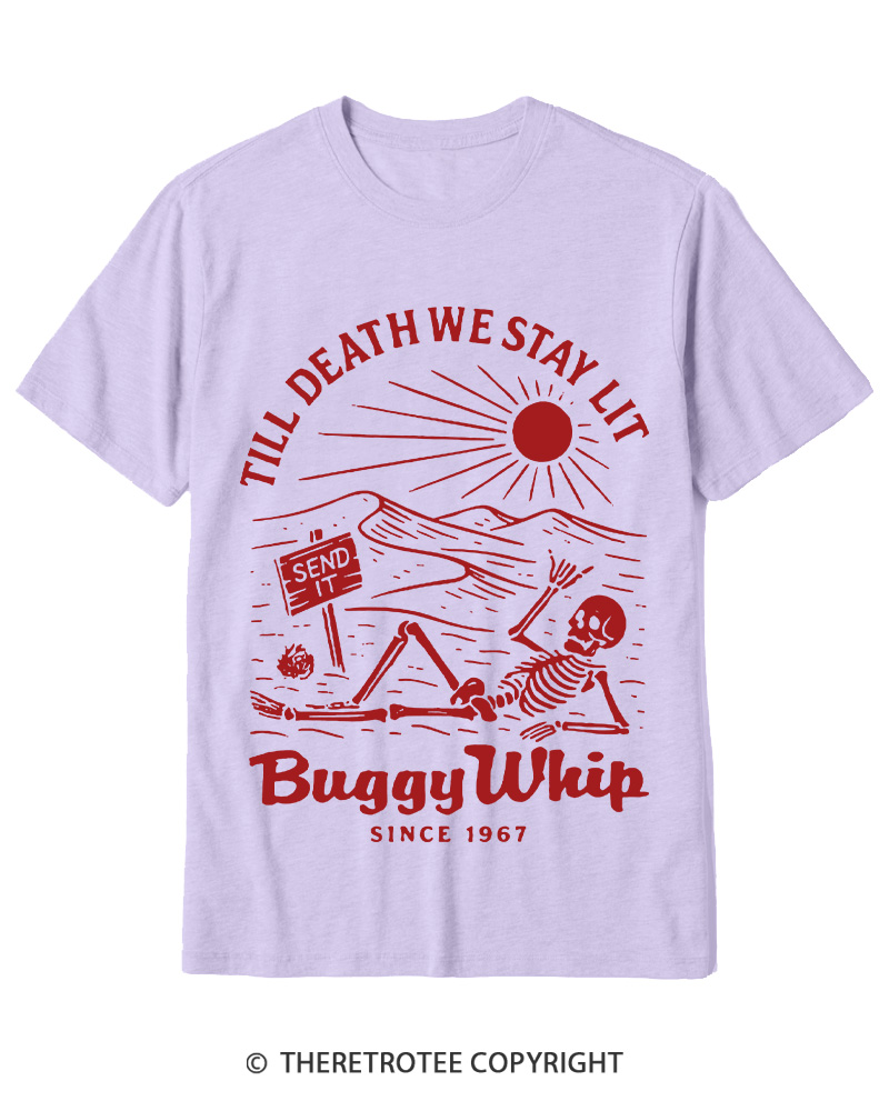 TheRetroTee 1960s Till Death We Stay Lit Cotton T-Shirt