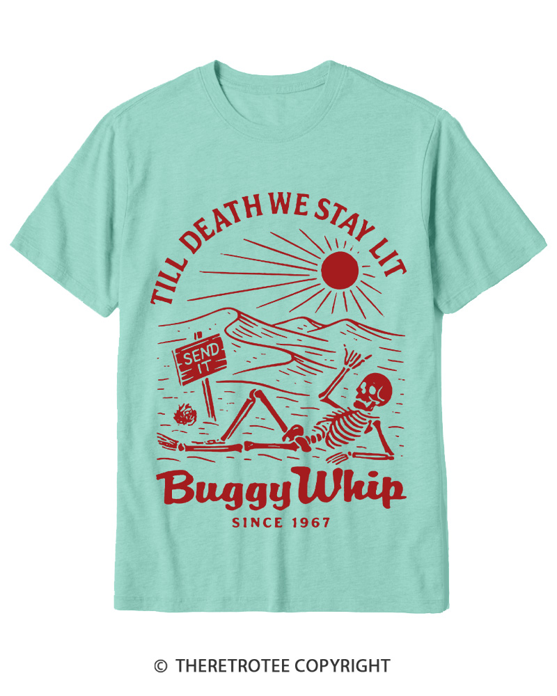 TheRetroTee 1960s Till Death We Stay Lit Cotton T-Shirt