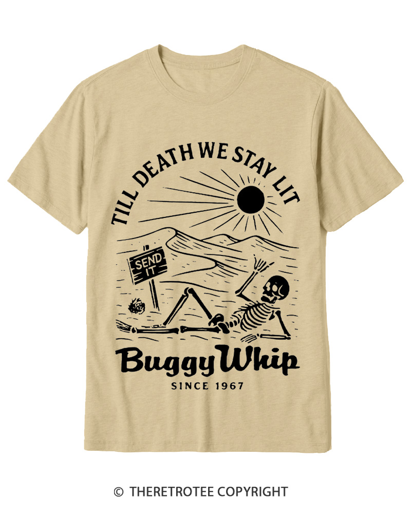 TheRetroTee 1960s Till Death We Stay Lit Cotton T-Shirt