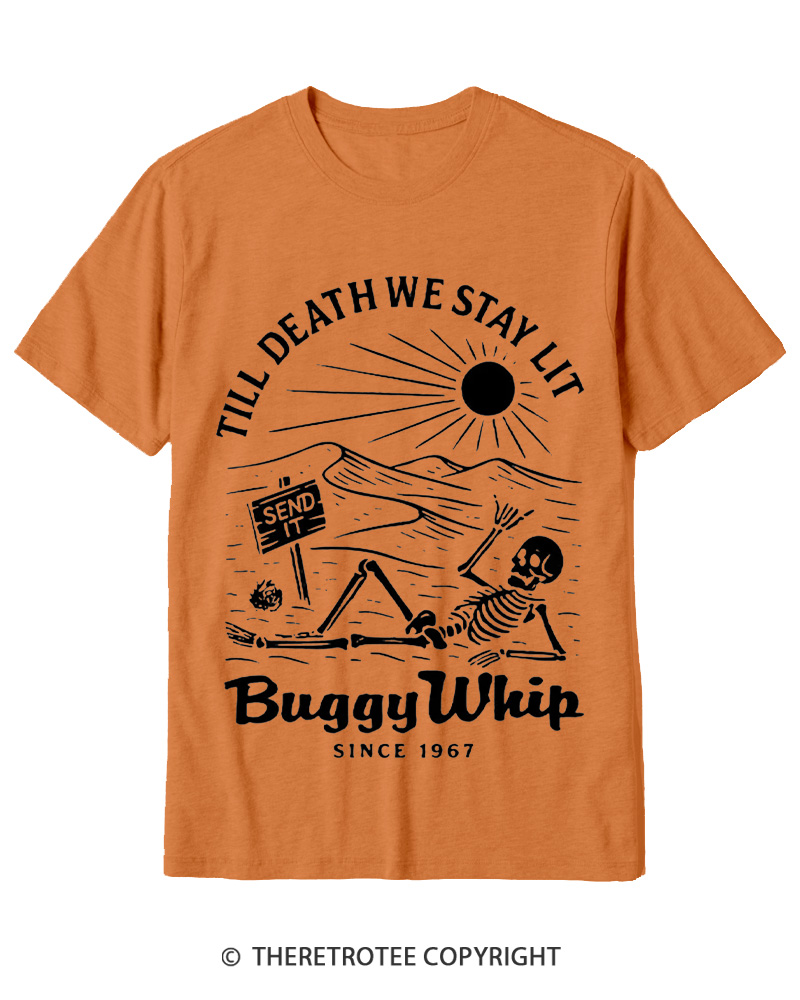 TheRetroTee 1960s Till Death We Stay Lit Cotton T-Shirt