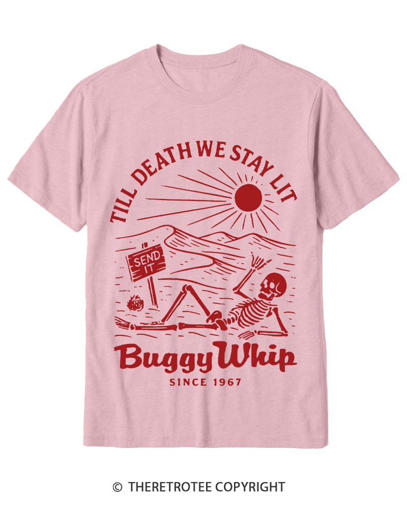 TheRetroTee 1960s Till Death We Stay Lit Cotton T-Shirt