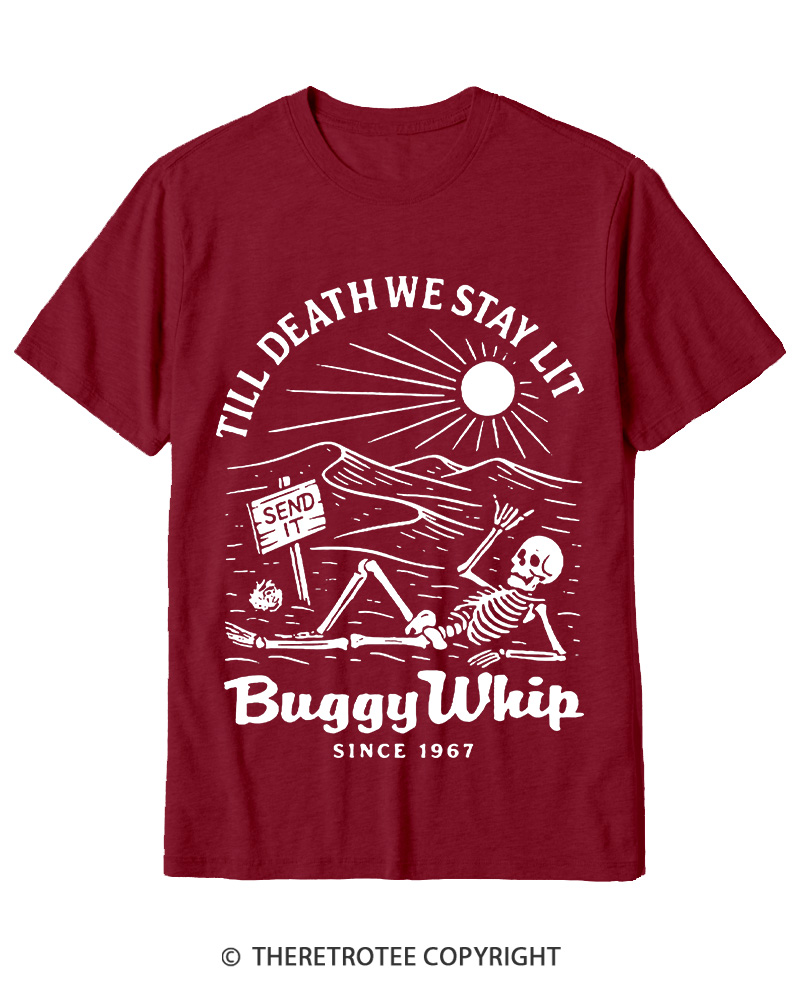 TheRetroTee 1960s Till Death We Stay Lit Cotton T-Shirt