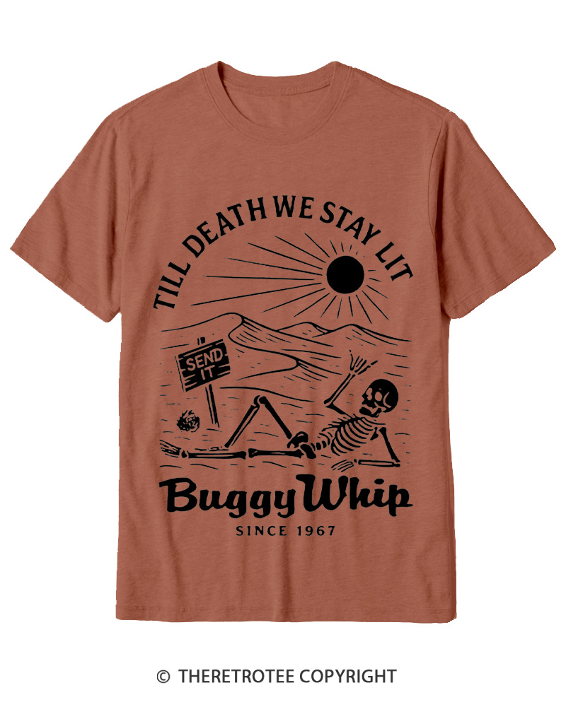 TheRetroTee 1960s Till Death We Stay Lit Cotton T-Shirt