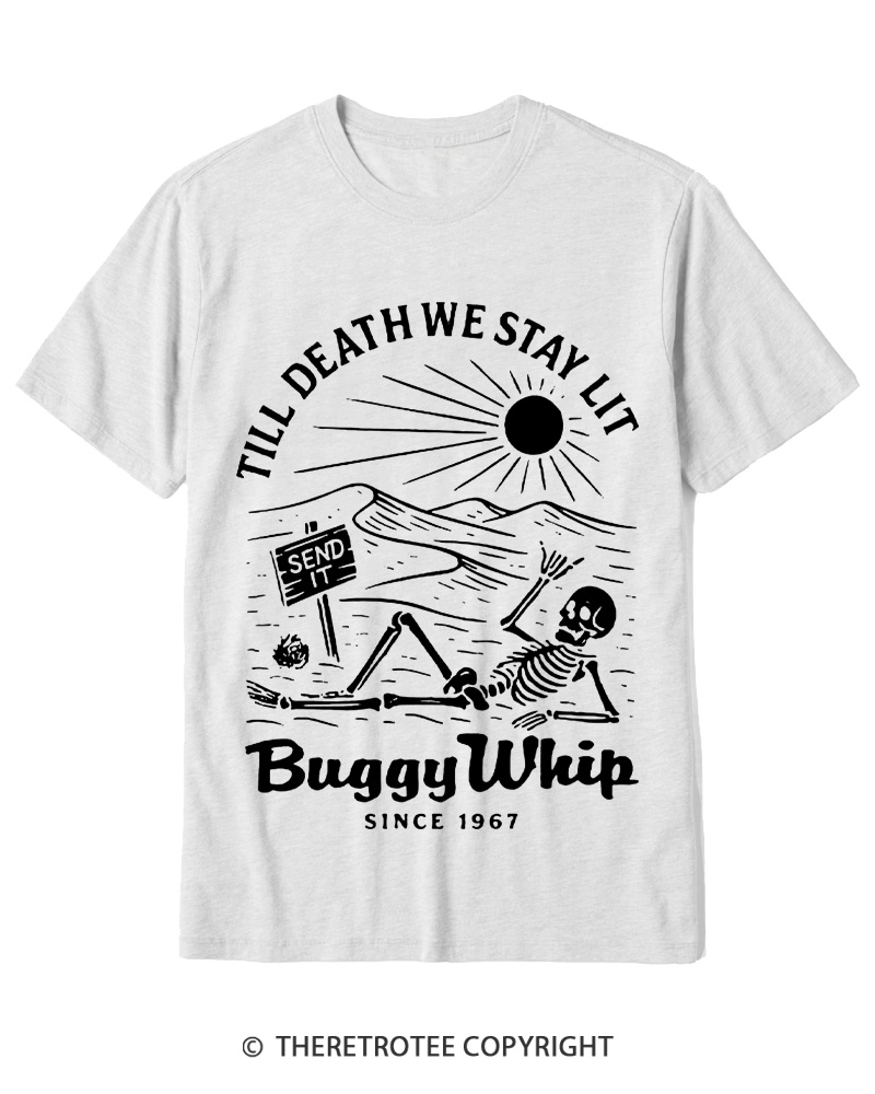 TheRetroTee 1960s Till Death We Stay Lit Cotton T-Shirt