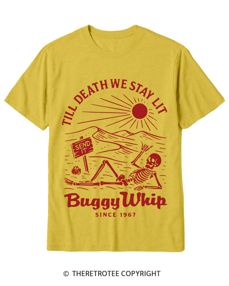 TheRetroTee 1960s Till Death We Stay Lit Cotton T-Shirt