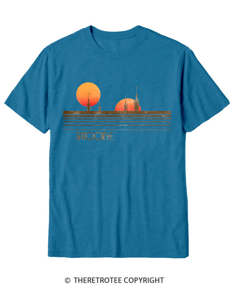 TheRetroTee Galaxy 1980s Cotton T-Shirt