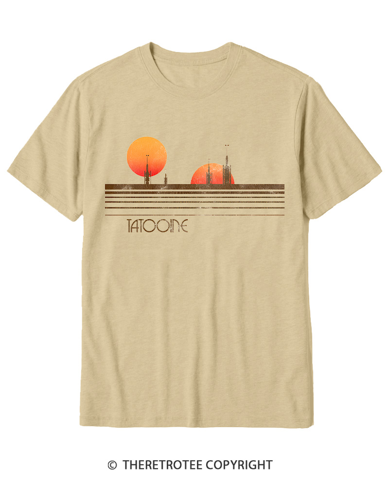 TheRetroTee Galaxy 1980s Cotton T-Shirt