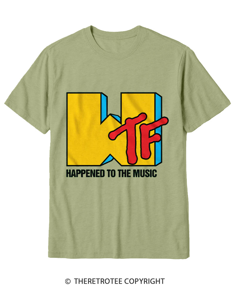 TheRetroTee WTF Happened To Music 1980s Cotton T-Shirt