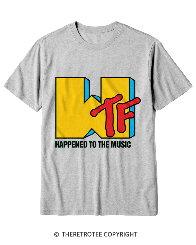 TheRetroTee WTF Happened To Music 1980s Cotton T-Shirt