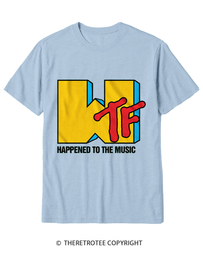 TheRetroTee WTF Happened To Music 1980s Cotton T-Shirt