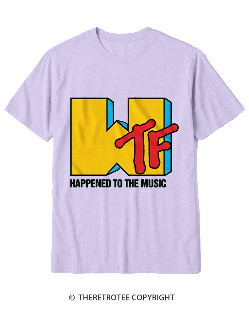 TheRetroTee WTF Happened To Music 1980s Cotton T-Shirt