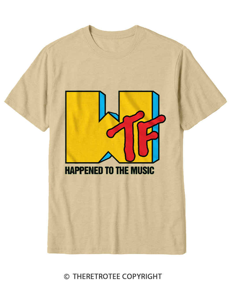 TheRetroTee WTF Happened To Music 1980s Cotton T-Shirt