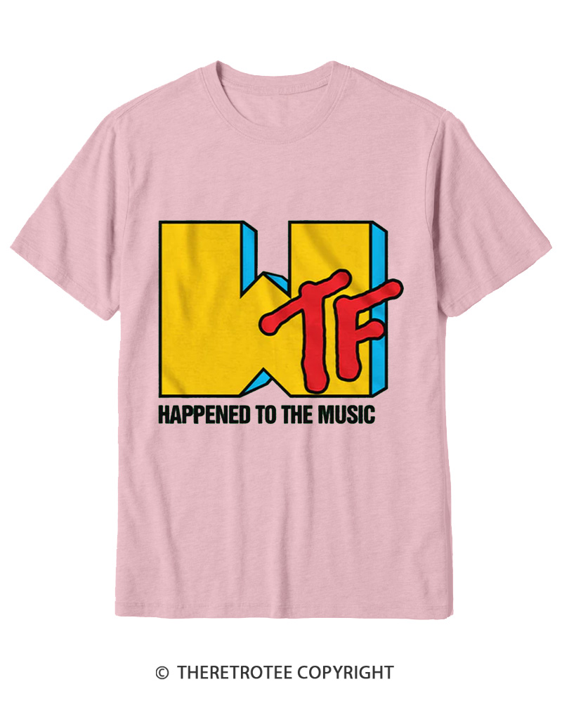 TheRetroTee WTF Happened To Music 1980s Cotton T-Shirt
