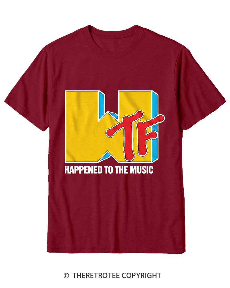 TheRetroTee WTF Happened To Music 1980s Cotton T-Shirt
