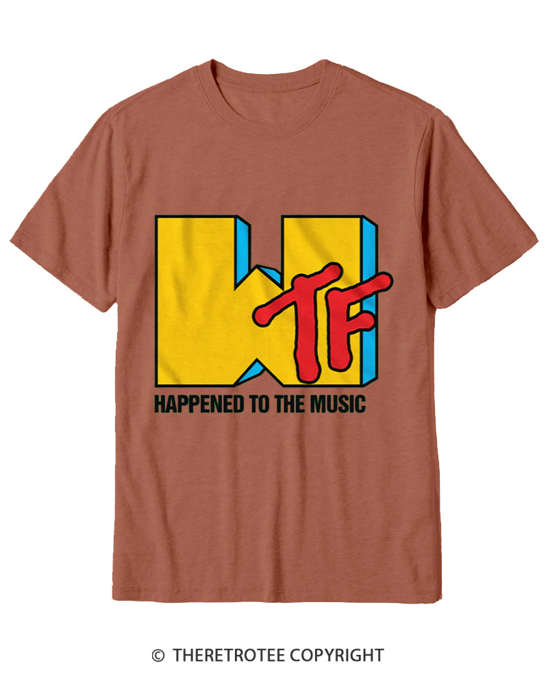 TheRetroTee WTF Happened To Music 1980s Cotton T-Shirt