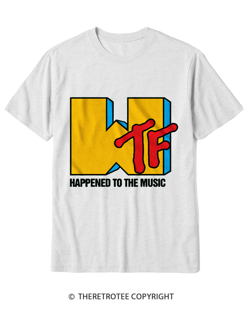 TheRetroTee WTF Happened To Music 1980s Cotton T-Shirt