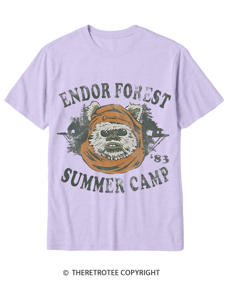 TheRetroTee Endor Forest Summer Camp 1980s Cotton T-Shirt