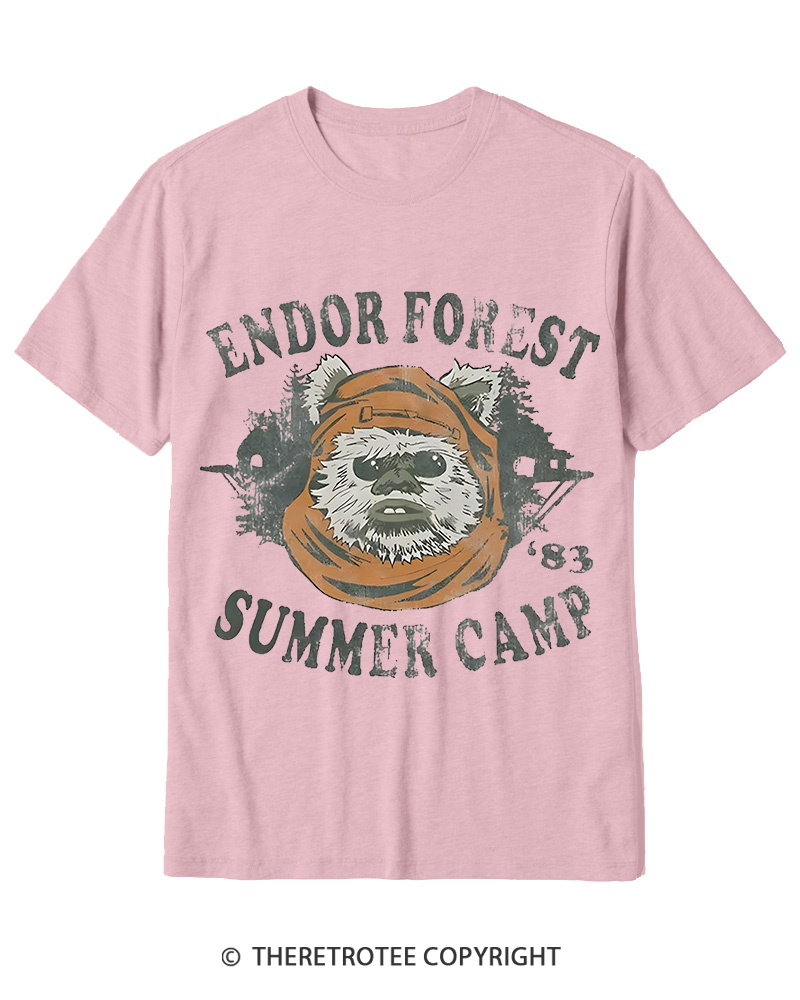 TheRetroTee Endor Forest Summer Camp 1980s Cotton T-Shirt