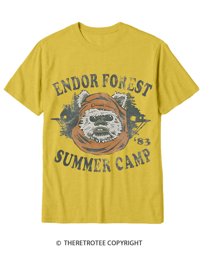 TheRetroTee Endor Forest Summer Camp 1980s Cotton T-Shirt