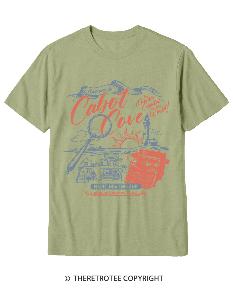 TheRetroTee Welcome To Cabot Cove 1980s Cotton T-Shirt