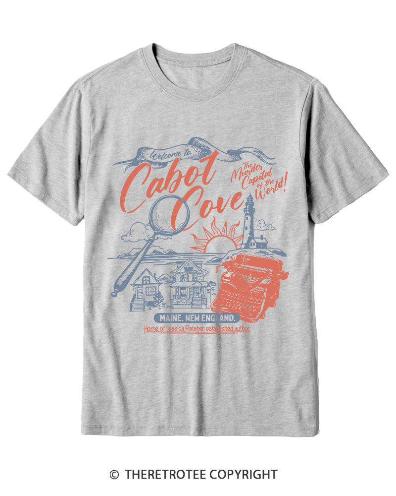 TheRetroTee Welcome To Cabot Cove 1980s Cotton T-Shirt