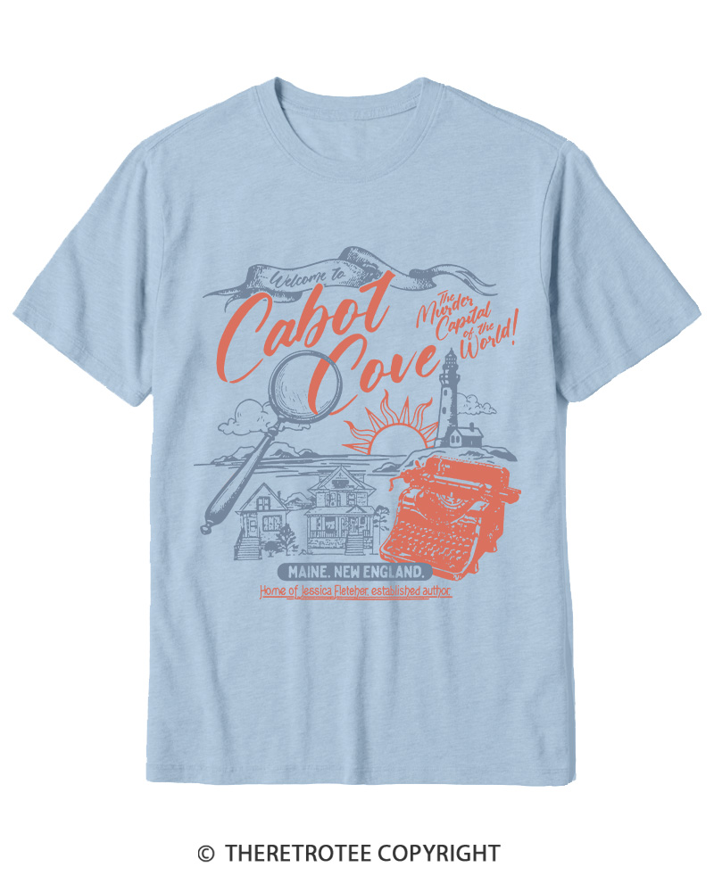 TheRetroTee Welcome To Cabot Cove 1980s Cotton T-Shirt