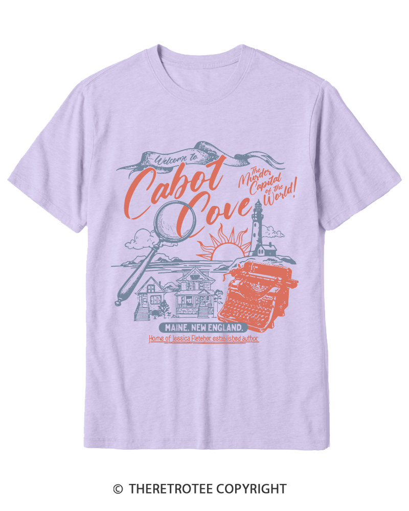 TheRetroTee Welcome To Cabot Cove 1980s Cotton T-Shirt