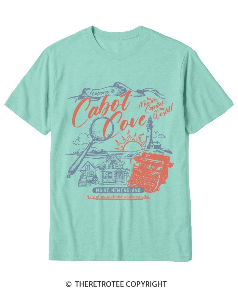 TheRetroTee Welcome To Cabot Cove 1980s Cotton T-Shirt